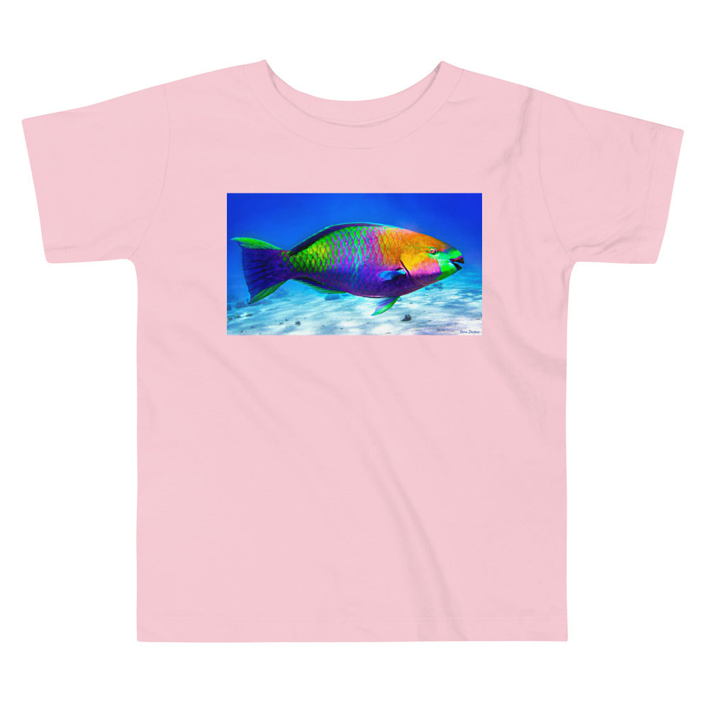 Premium Soft Toddler Tee - Parrot Fish