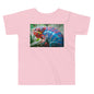 Premium Soft Toddler Tee - Red Blue Yellow Panther Chameleon