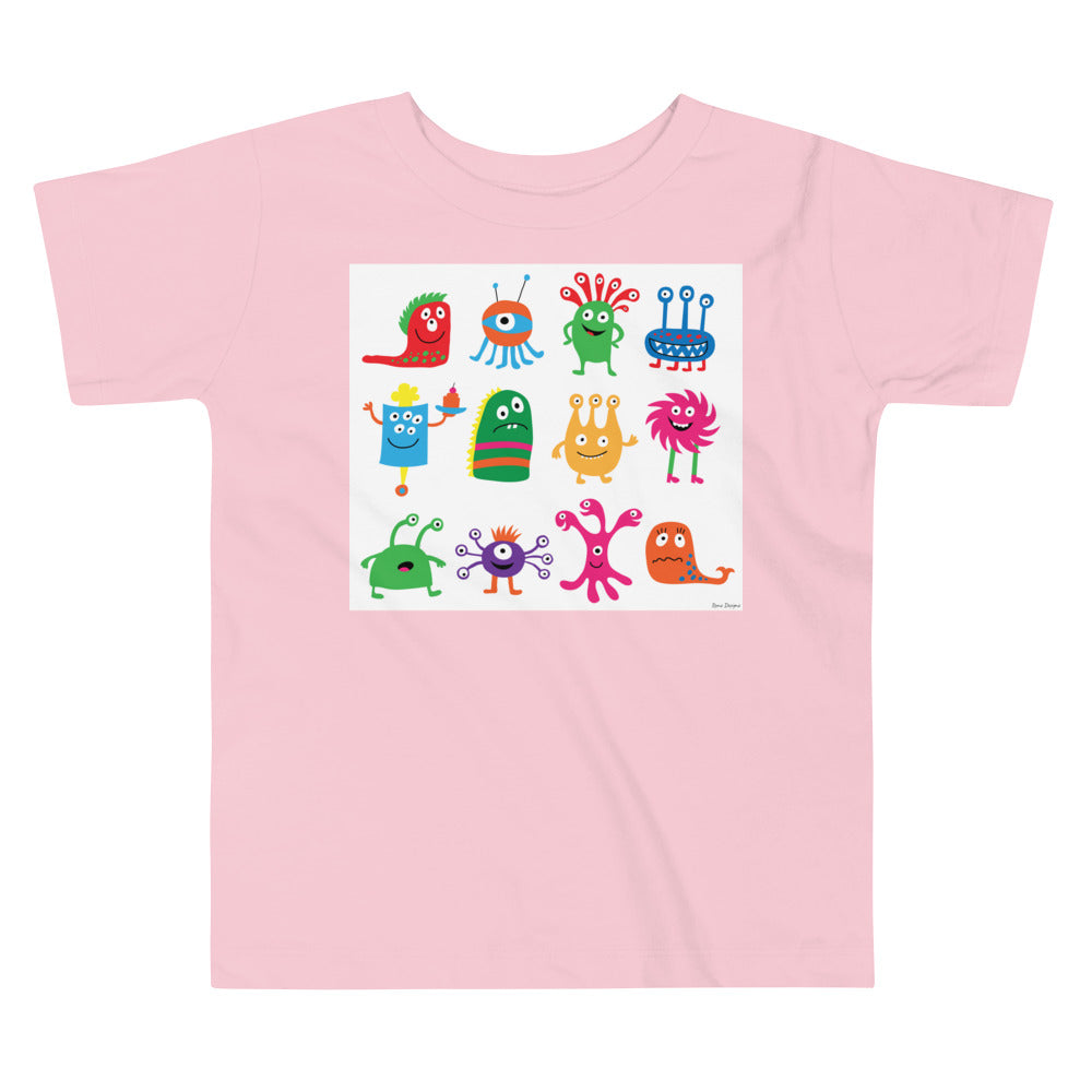 Premium Soft Toddler Tee - Spaced Out Monsters