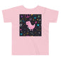 Premium Soft Toddler Tee - Pink Dino. Peace Out!