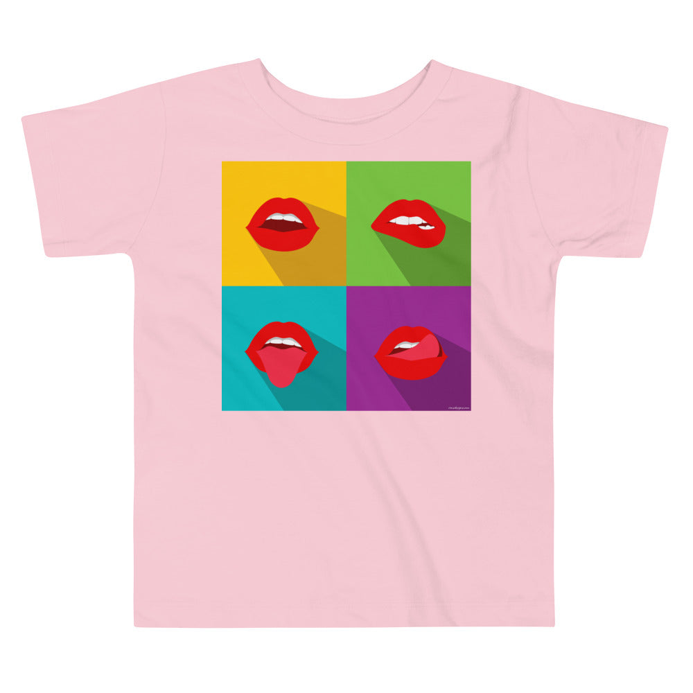 Premium Soft Toddler Tee - Pop Lips