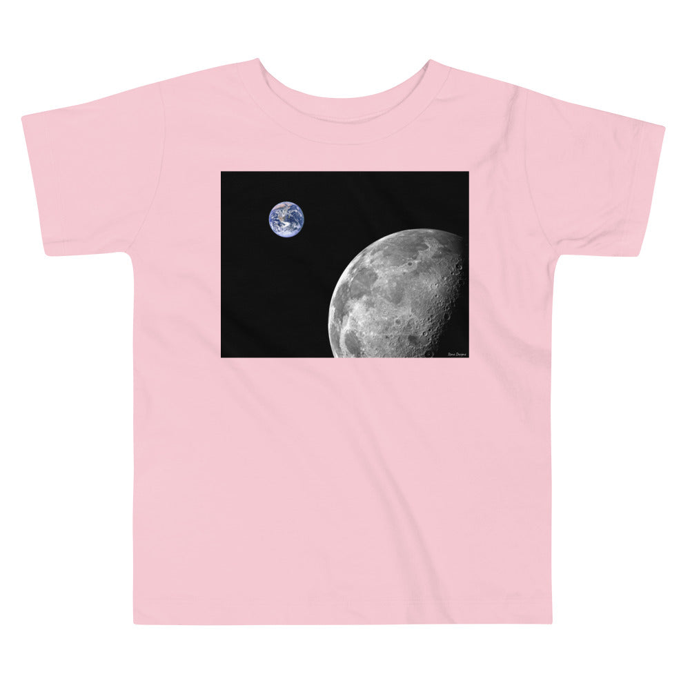 Premium Soft Toddler Tee - NASA Photo: Earth & Moon from Space