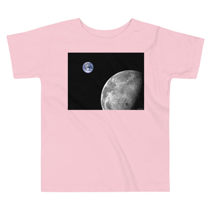 Premium Soft Toddler Tee - NASA Photo: Earth & Moon from Space