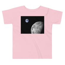 Load image into Gallery viewer, Premium Soft Toddler Tee - NASA Photo: Earth &amp; Moon from Space
