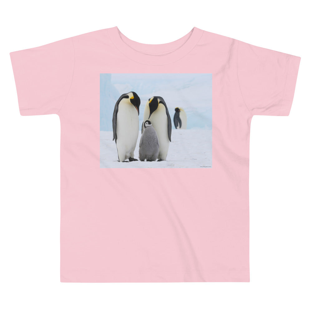 Premium Soft Toddler Tee - Penguin Family