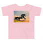 Premium Soft Toddler Tee - Friesian Stallion Lift Off