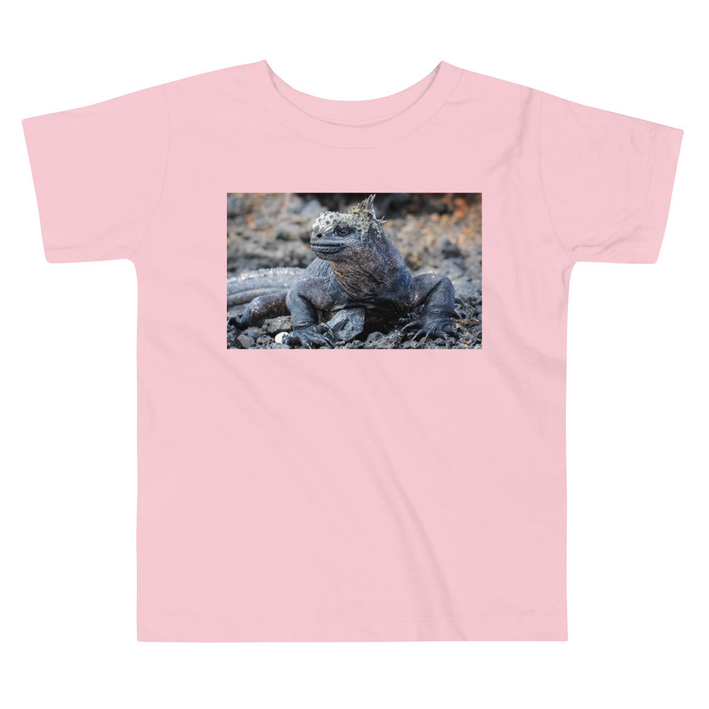 Premium Soft Toddler Tee - Galapagos Blue Marine Iguana