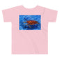 Premium Soft Toddler Tee - Sea Turtle in Blue Water