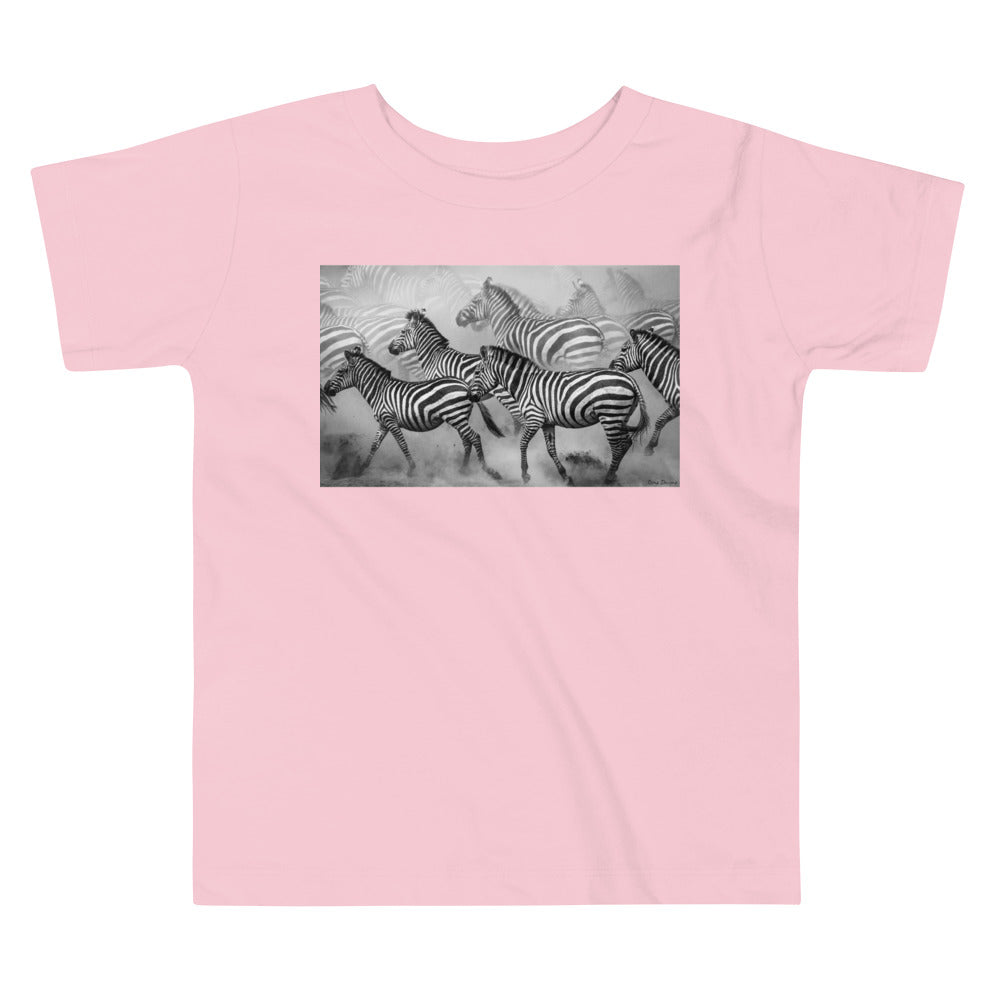 Premium Soft Toddler Tee - Zebra Dust