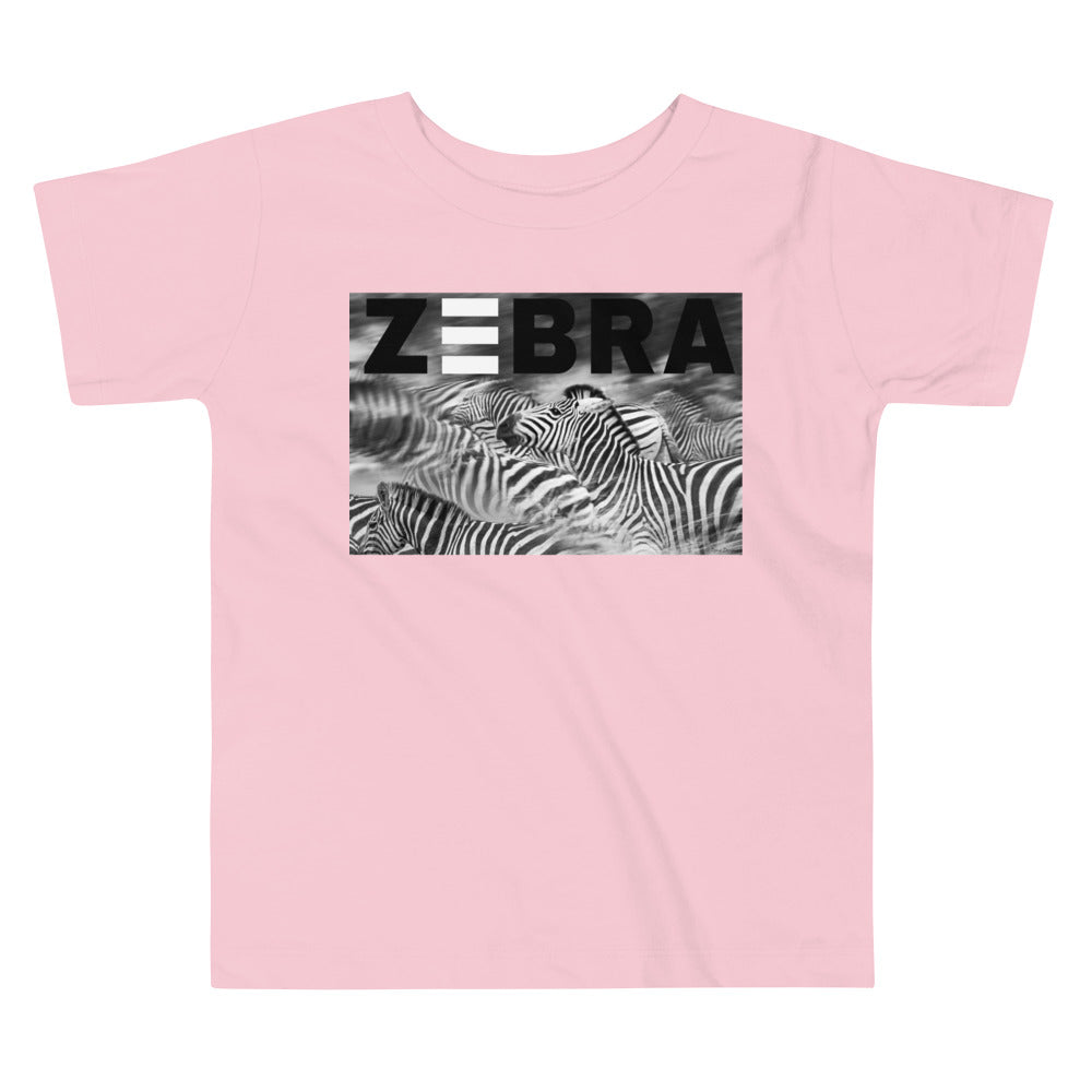 Premium Soft Toddler Tee - Zebra Blur