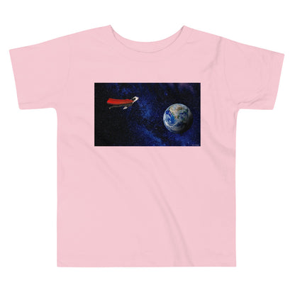 Premium Soft Toddler Tee - Super Dog in Space