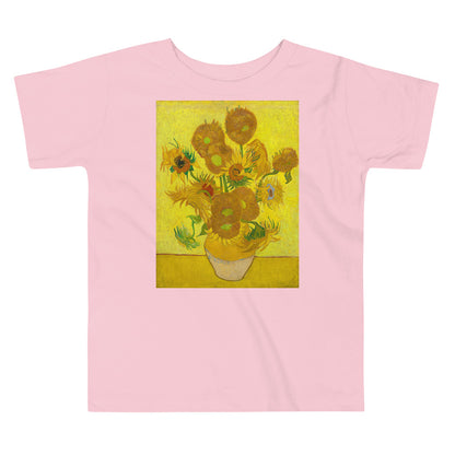 Premium Soft Toddler Tee - 12 Sunflowers on a Vase