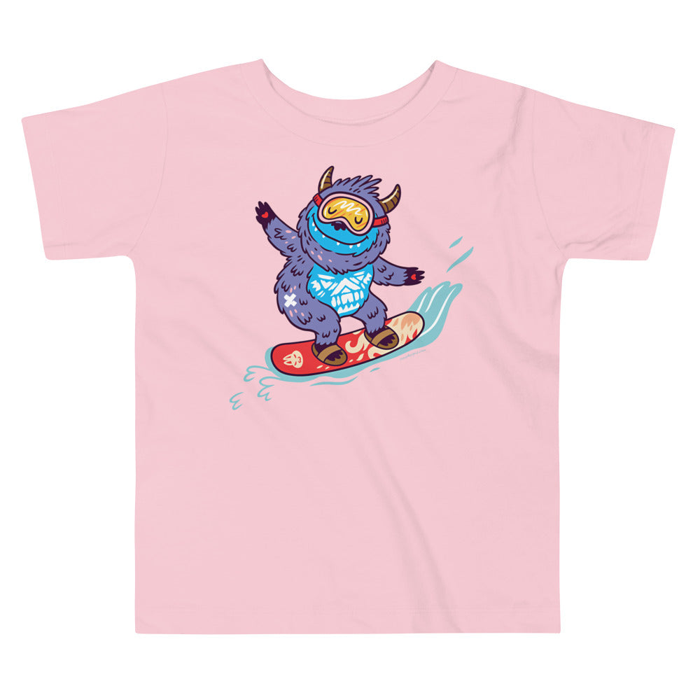 Premium Toddler Tee - Yeti Shredding it!