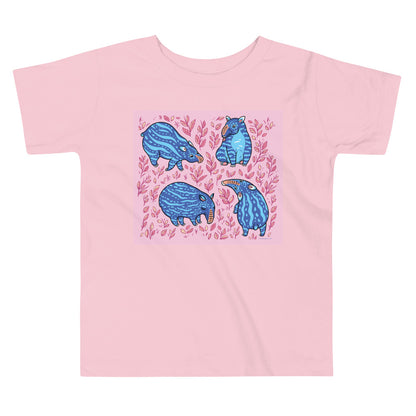 Premium Toddler Tee - Funny Blue Tapirs