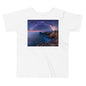Premium Soft Toddler Tee - The Milky Way over a Rocky Bay