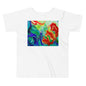 Premium Soft Toddler Tee - Red Flower Watercolor #3