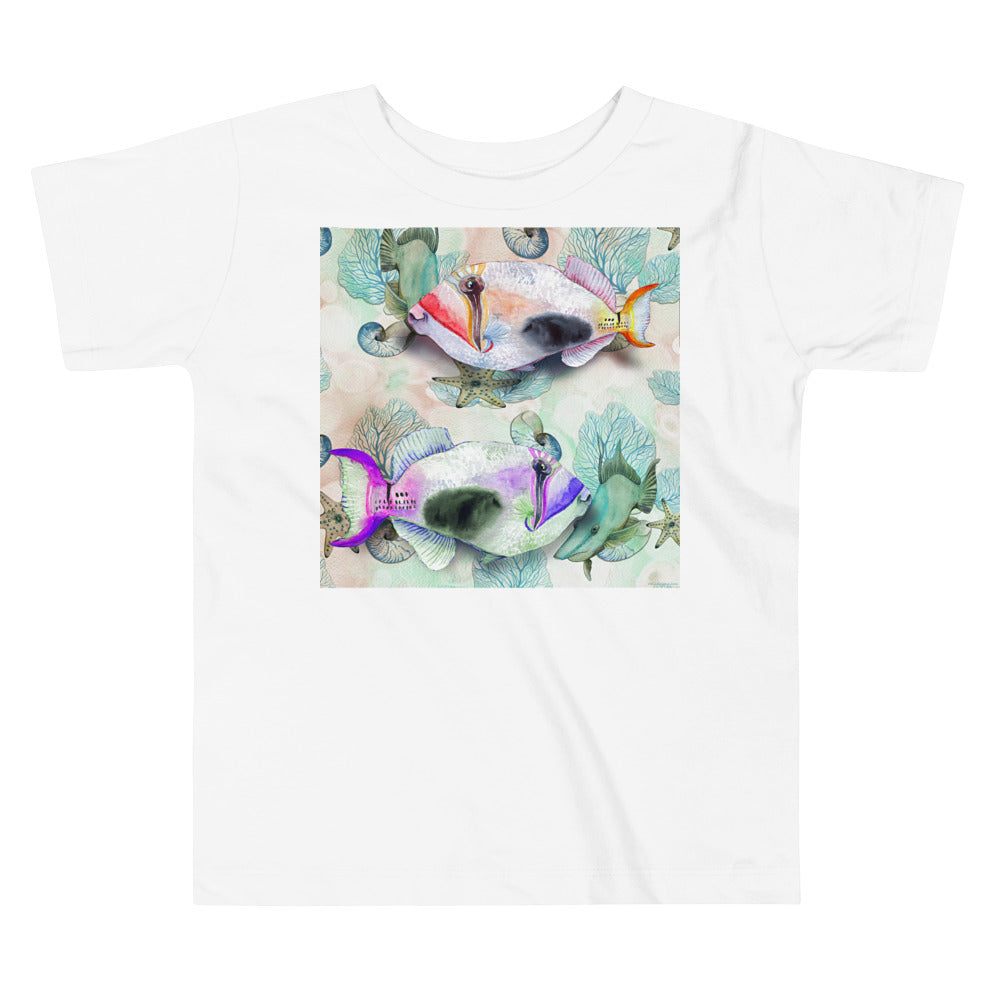 Premium Soft Toddler Tee - Painted Fish
