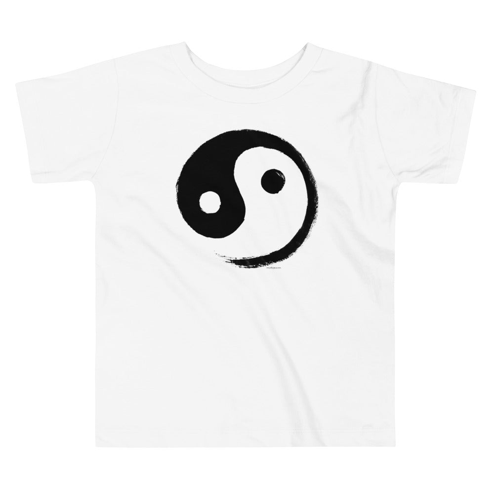 Premium Soft Toddler Tee - Ink Brush Yin Yang