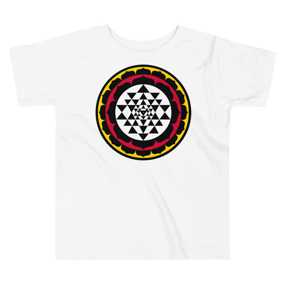 Premium Soft Toddler Tee - Sri Yantra Lotus Circle