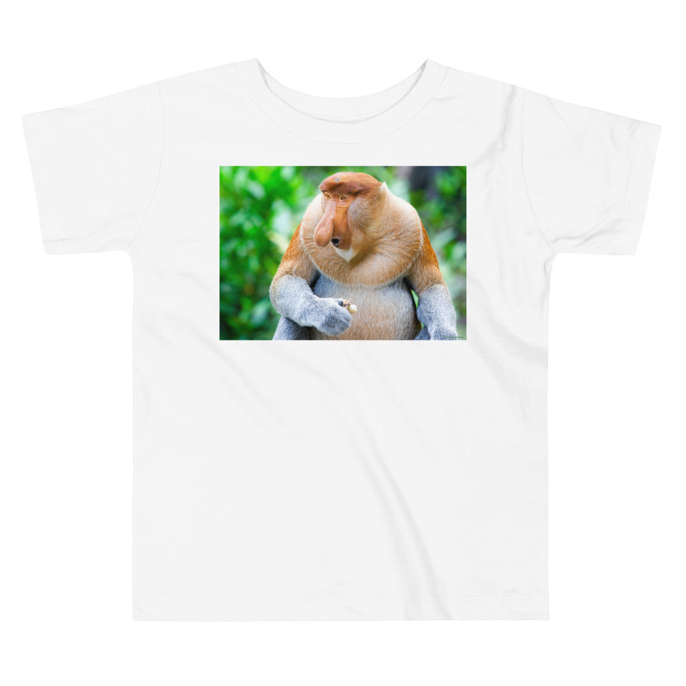 Premium Soft Toddler Tee - Nosey Monkey