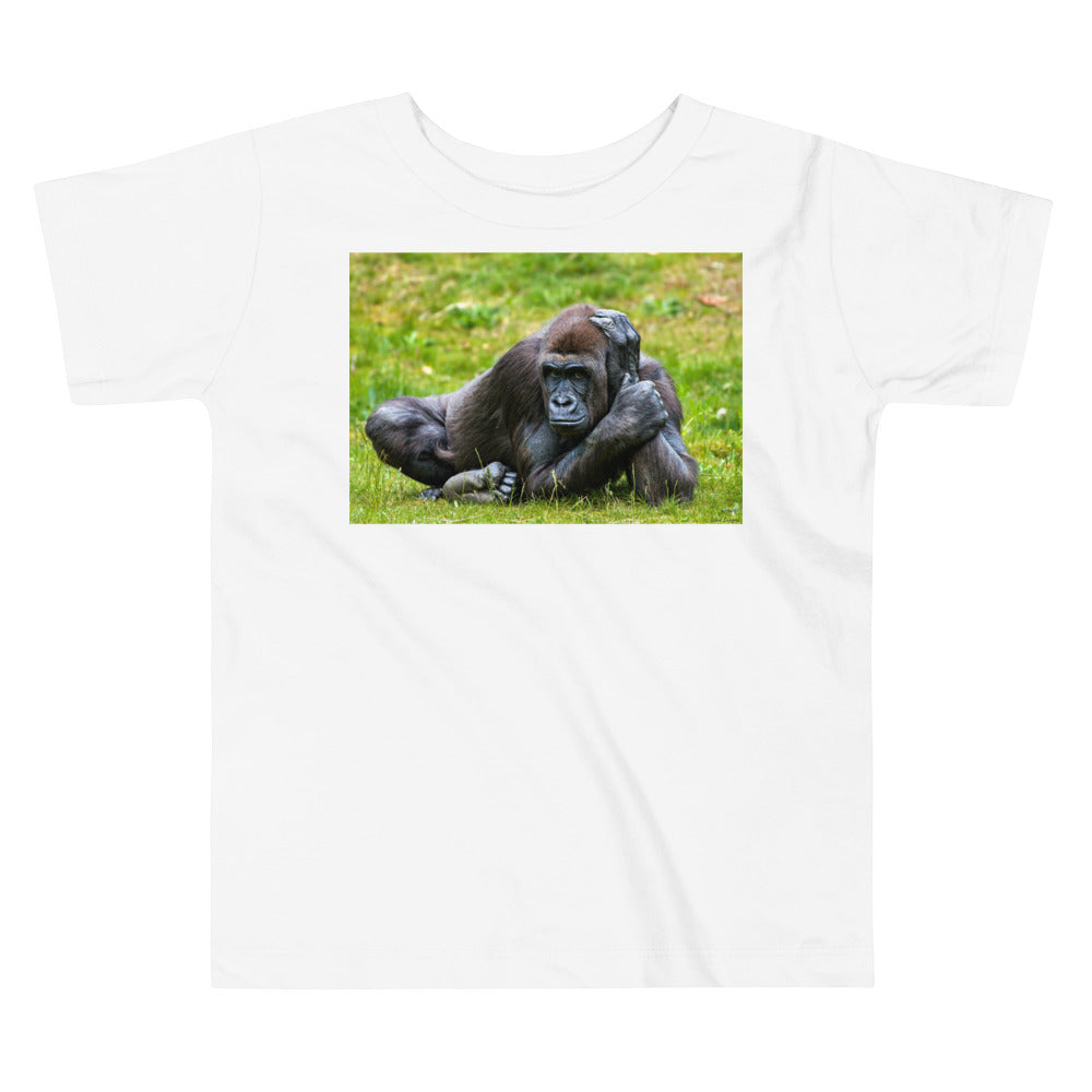 Premium Soft Toddler Tee - Gorilla in the Grass