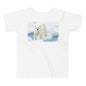 Premium Soft Toddler Tee - Polar Bear on Ice