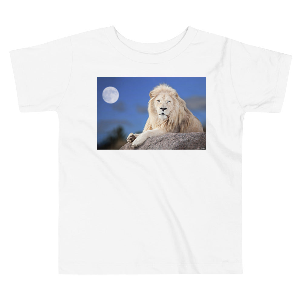 Premium Soft Toddler Tee - Lion in Moonlight