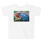 Premium Soft Toddler Tee - Red Blue Yellow Panther Chameleon