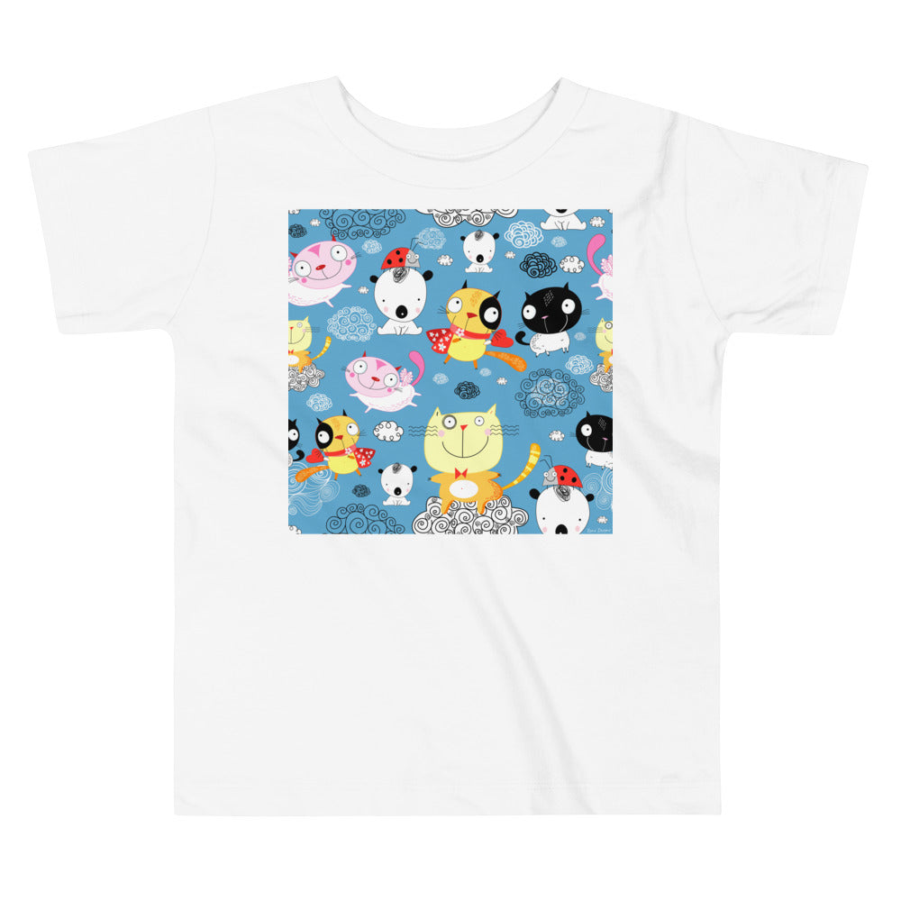 Premium Soft Toddler Tee - Happy Cats