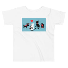 Load image into Gallery viewer, Premium Soft Toddler Tee - Cats in Love
