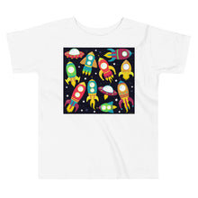 Load image into Gallery viewer, Premium Soft Toddler Tee - Space Ships
