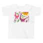 Premium Soft Toddler Tee - Purple Dino & Friends