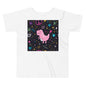 Premium Soft Toddler Tee - Pink Dino. Peace Out!