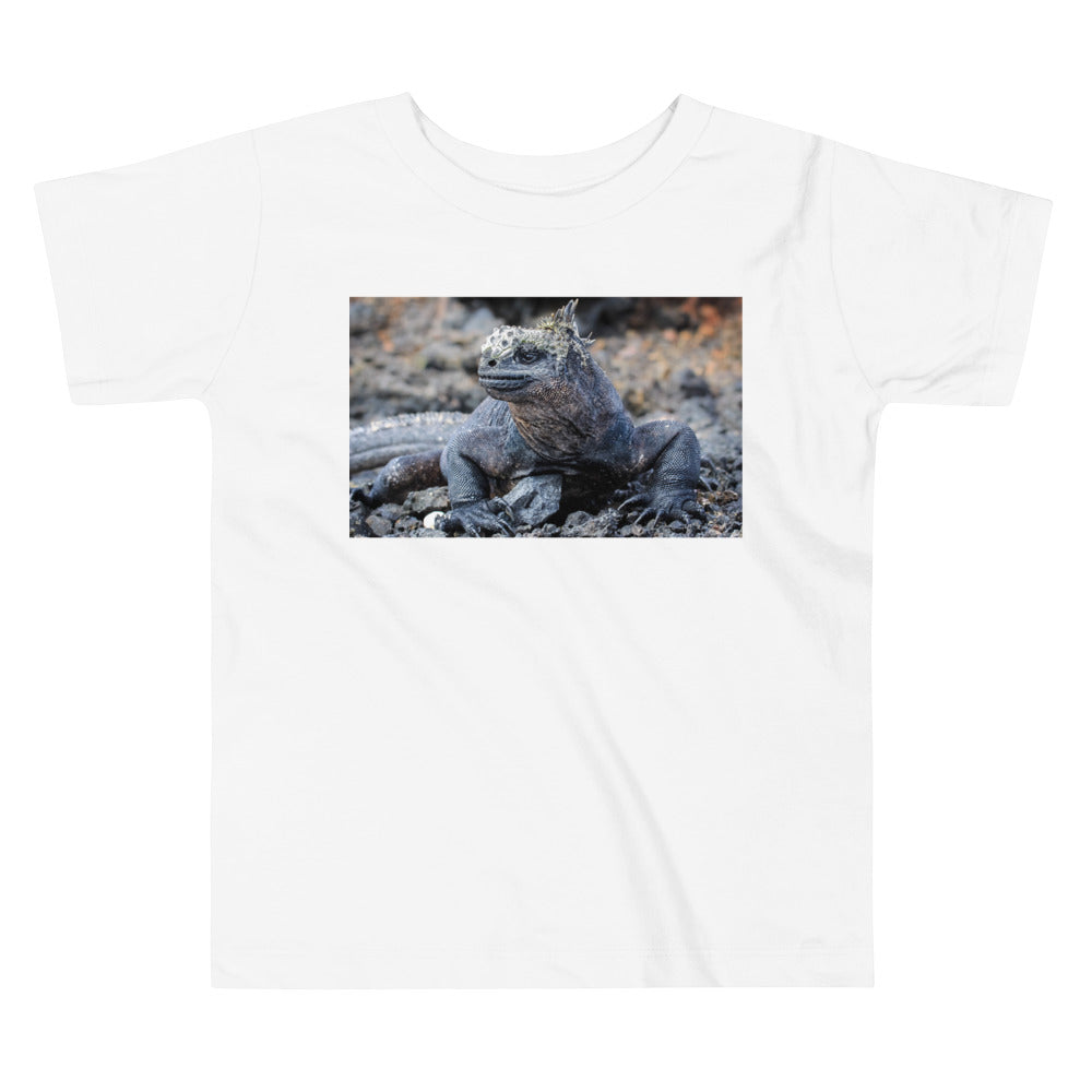 Premium Soft Toddler Tee - Galapagos Blue Marine Iguana