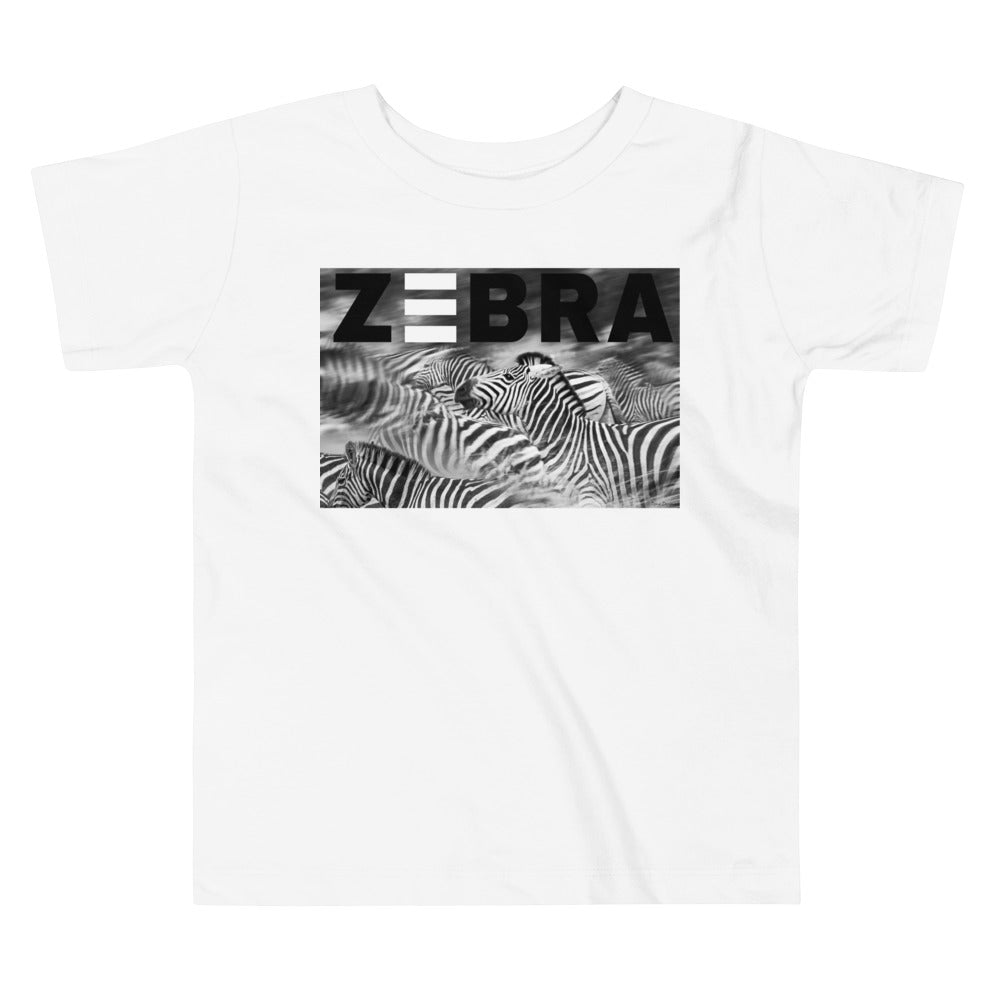 Premium Soft Toddler Tee - Zebra Blur