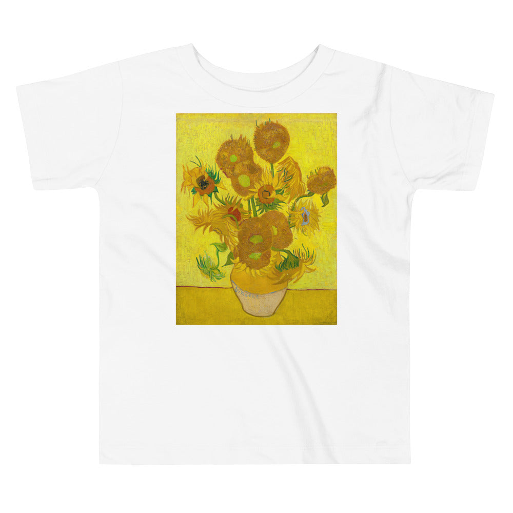 Premium Soft Toddler Tee - 12 Sunflowers on a Vase