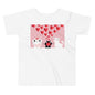 Premium Soft Toddler Tee - Pink Cat Love