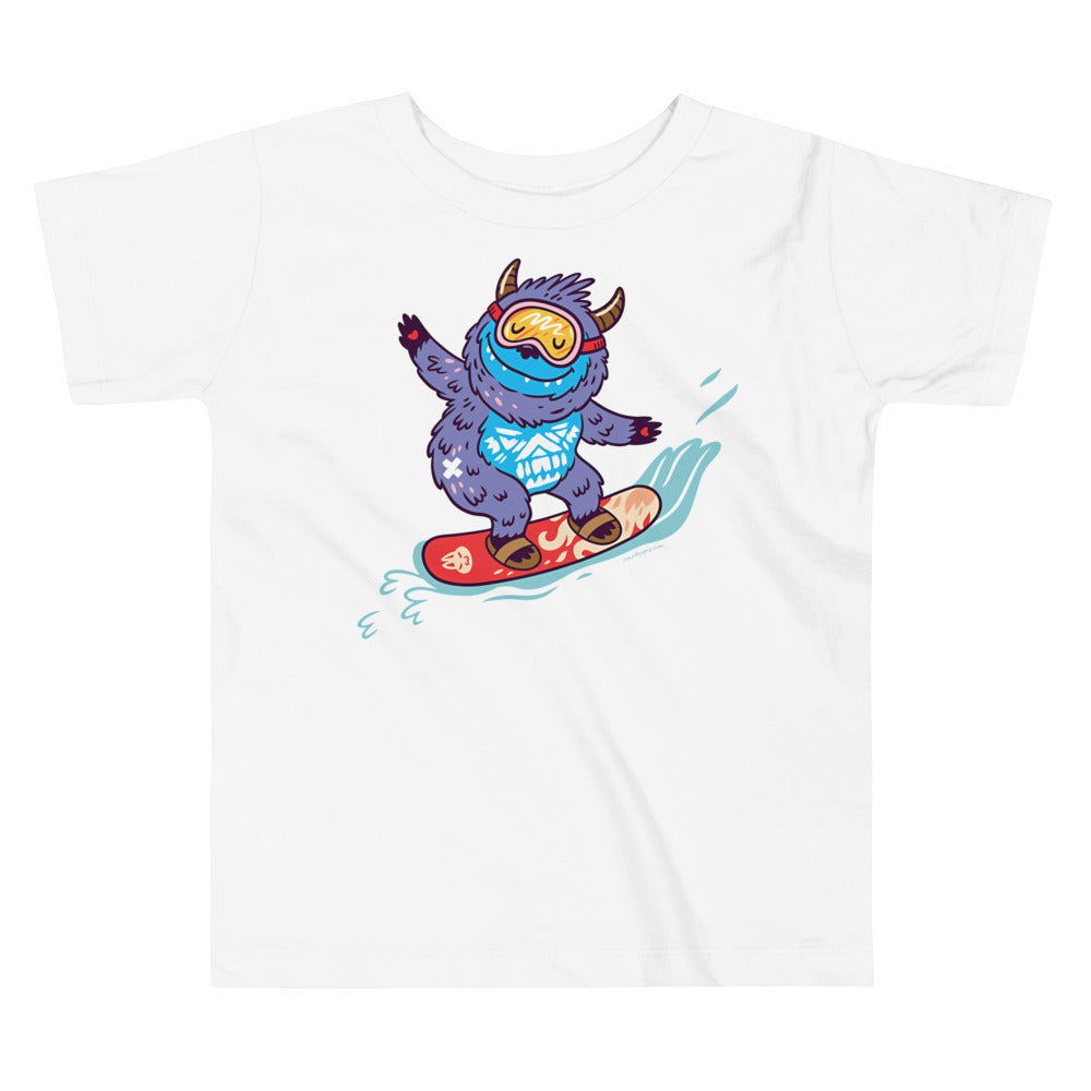 Premium Toddler Tee - Yeti Shredding it!
