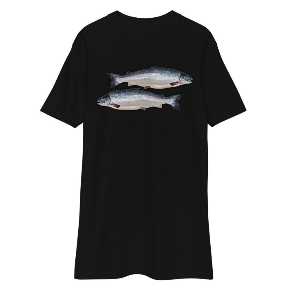 Premium Heavyweight Tee - Two Salmon