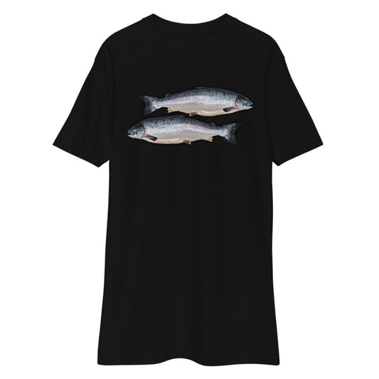 Premium Heavyweight Tee - Two Salmon
