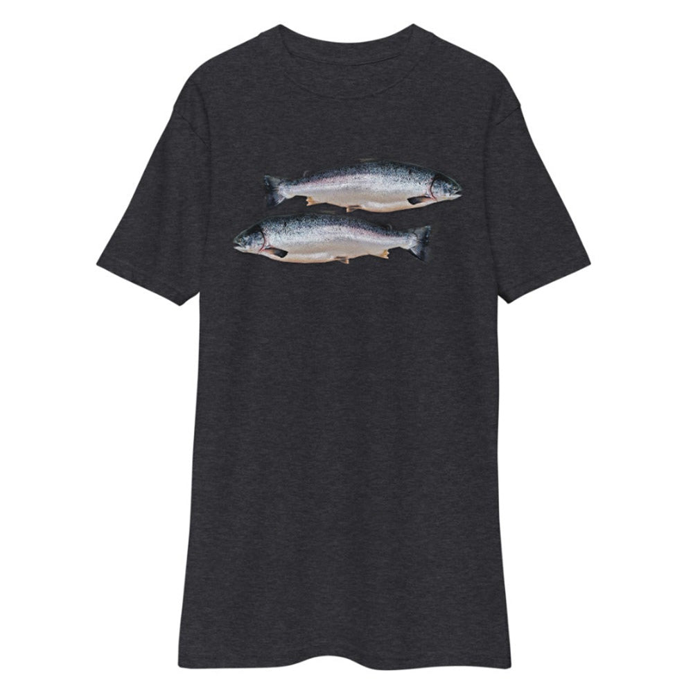Premium Heavyweight Tee - Two Salmon