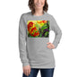 Premium Long Sleeve - Red Flower Watercolor