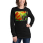 Premium Long Sleeve - Red Flower Watercolor