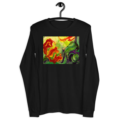 Premium Long Sleeve - Red Flower Watercolor