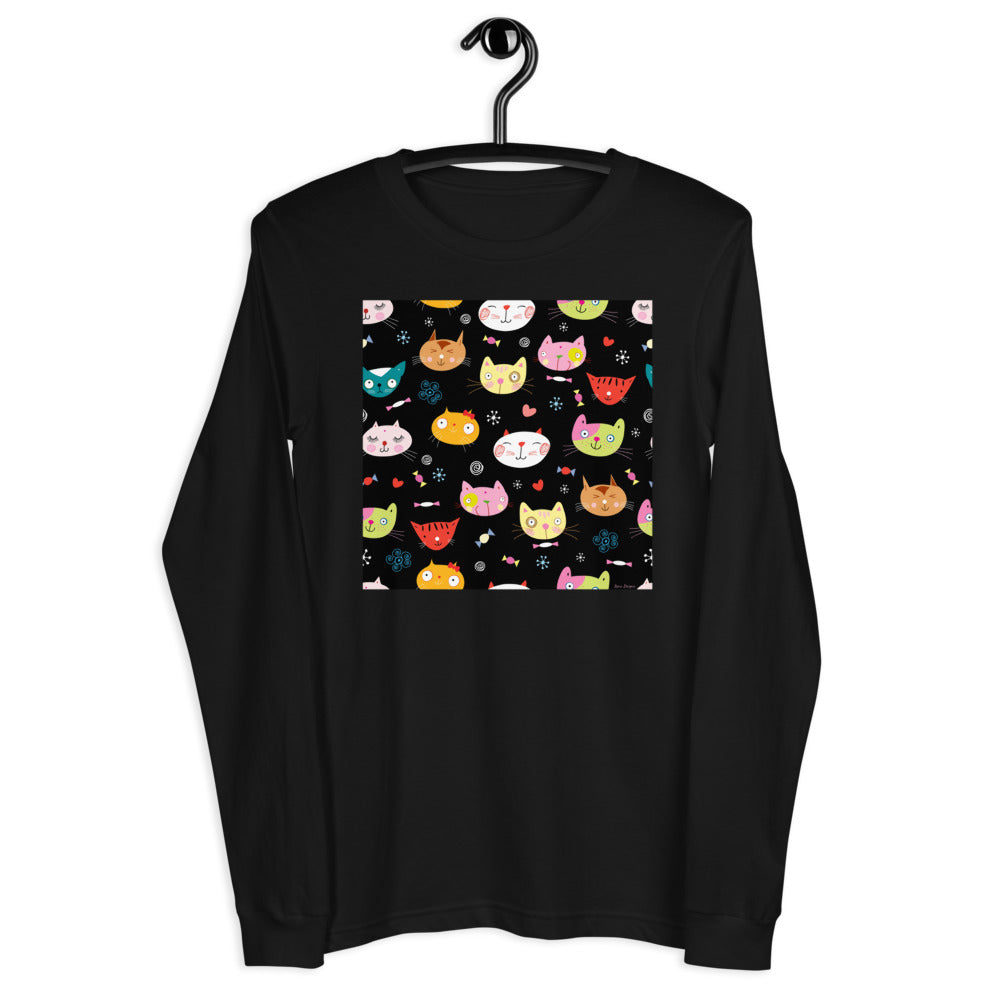 Premium Long Sleeve - Cat Faces