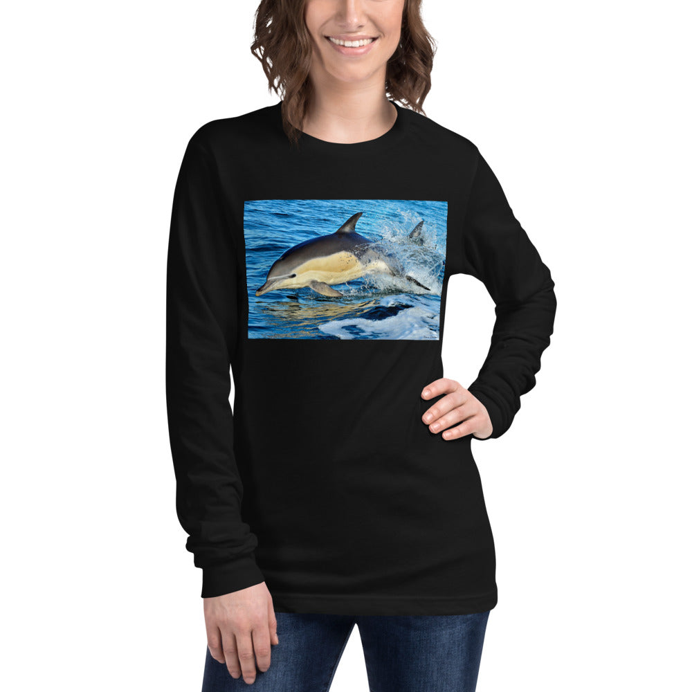 Premium Long Sleeve - Dolphin Splash