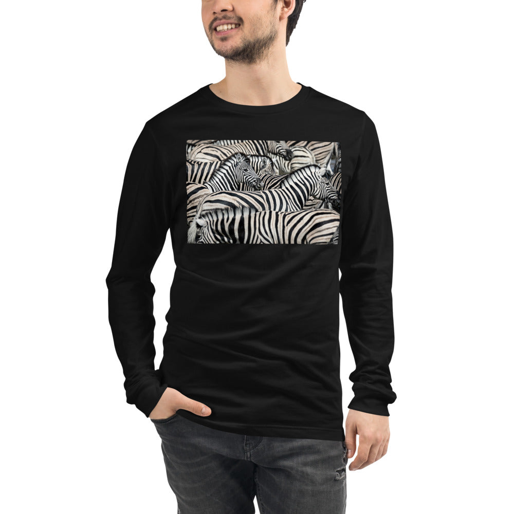 Premium Long Sleeve - Sharp Dressed Zebra