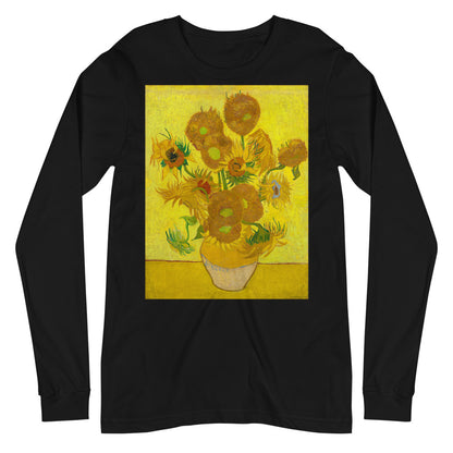 Premium Long Sleeve - van Gogh: 12 Sunflowers ia a Vase
