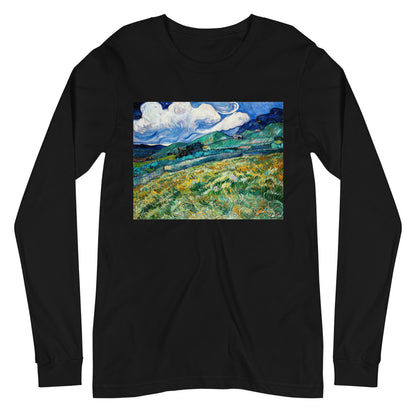 Premium Long Sleeve - van Gogh: Mountainous Fields