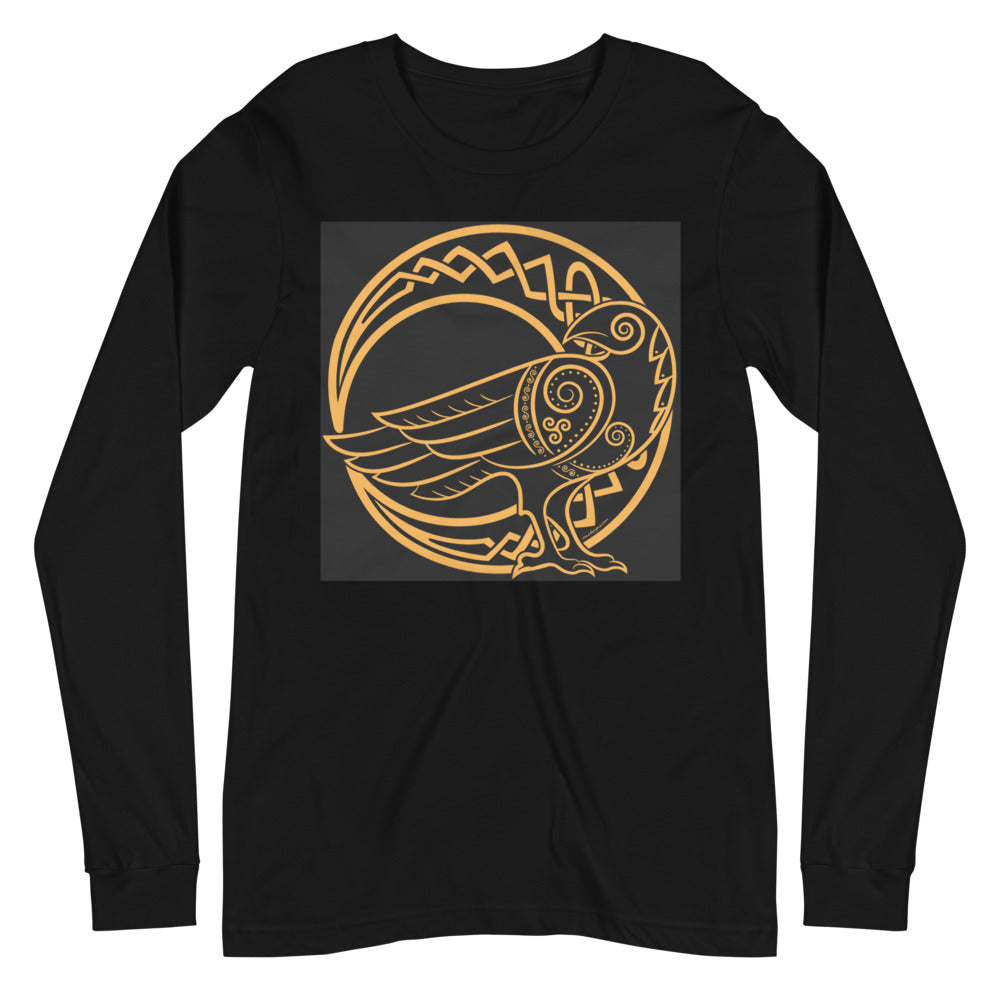 Premium Long Sleeve - Odin's Crow on a Crescent Moon